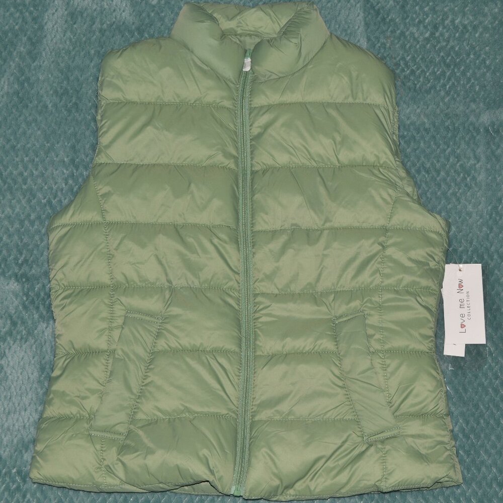 Love Me Now | Green Puffer Vest